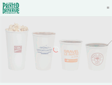 Tablet Screenshot of printeddrinkware.com